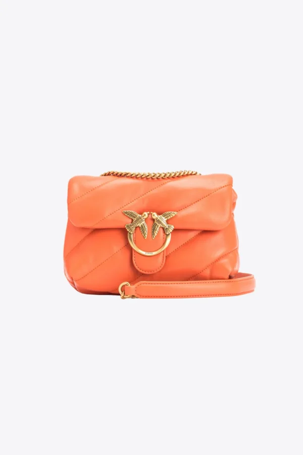 Mini Love Bag Puff Maxi Quilt ORANGE-ANTIQUE GOLD