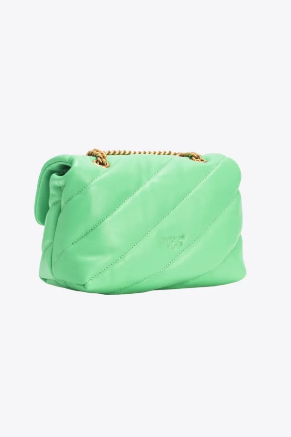 Mini Love Bag Puff Maxi Quilt MINT GREEN-ANTIQUE GOLD - Image 2