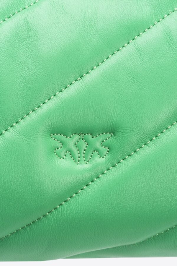 Mini Love Bag Puff Maxi Quilt MINT GREEN-ANTIQUE GOLD - Image 5