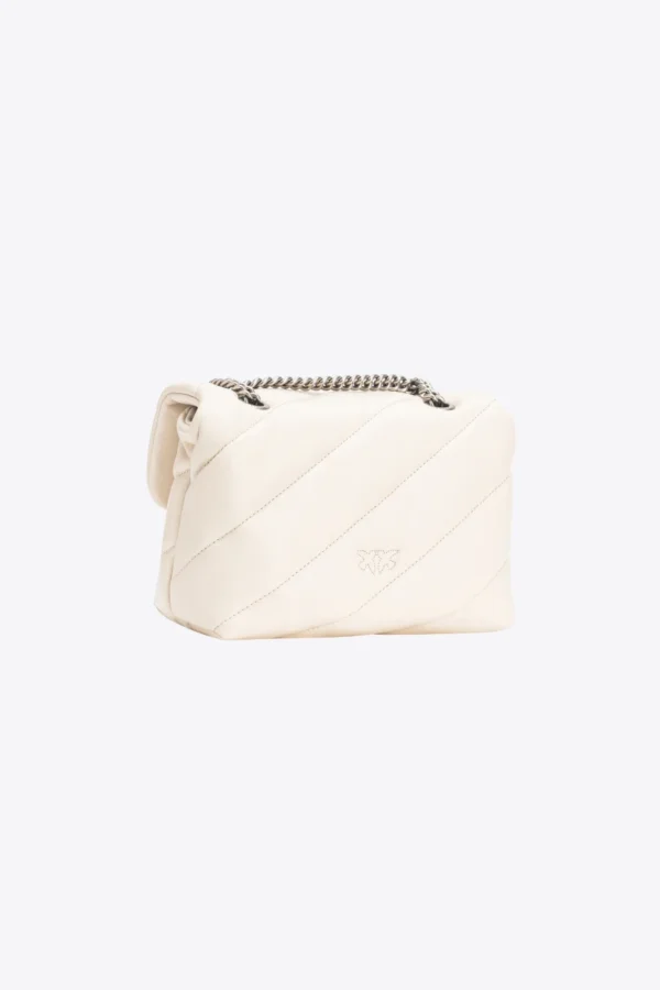 Mini Love Bag Puff Maxi Quilt WHITE+WHITE-OLD SILVER - Image 2