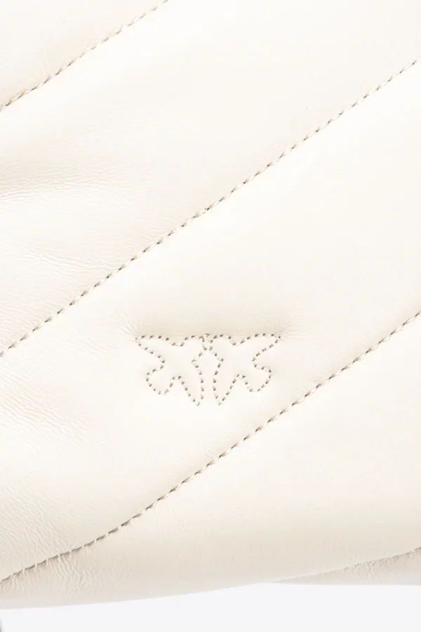 Mini Love Bag Puff Maxi Quilt WHITE+WHITE-OLD SILVER - Image 5
