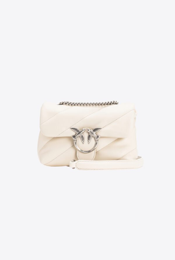 Mini Love Bag Puff Maxi Quilt WHITE+WHITE-OLD SILVER