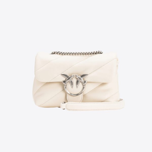 Mini Love Bag Puff Maxi Quilt WHITE+WHITE-OLD SILVER