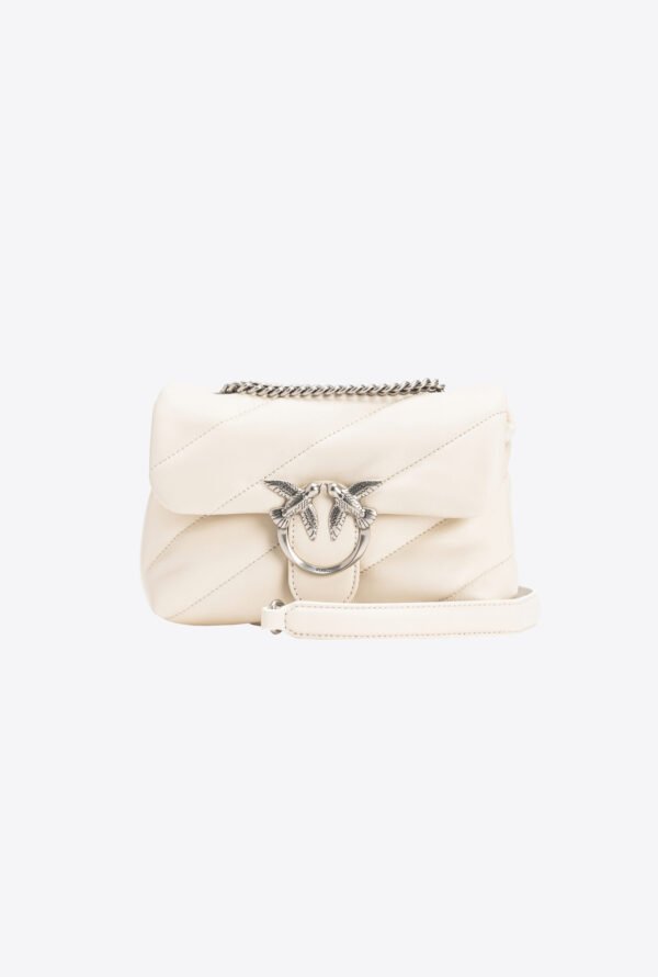 Mini Love Bag Puff Maxi Quilt WHITE+WHITE-OLD SILVER