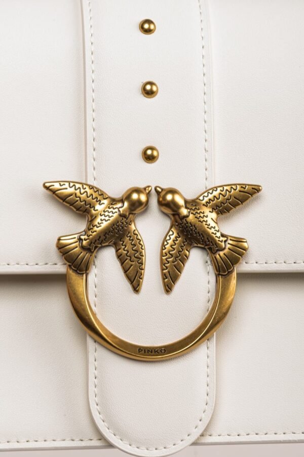 Classic Love Bag One Simply WHITE+WHITE-ANTIQUE GOLD - Image 5