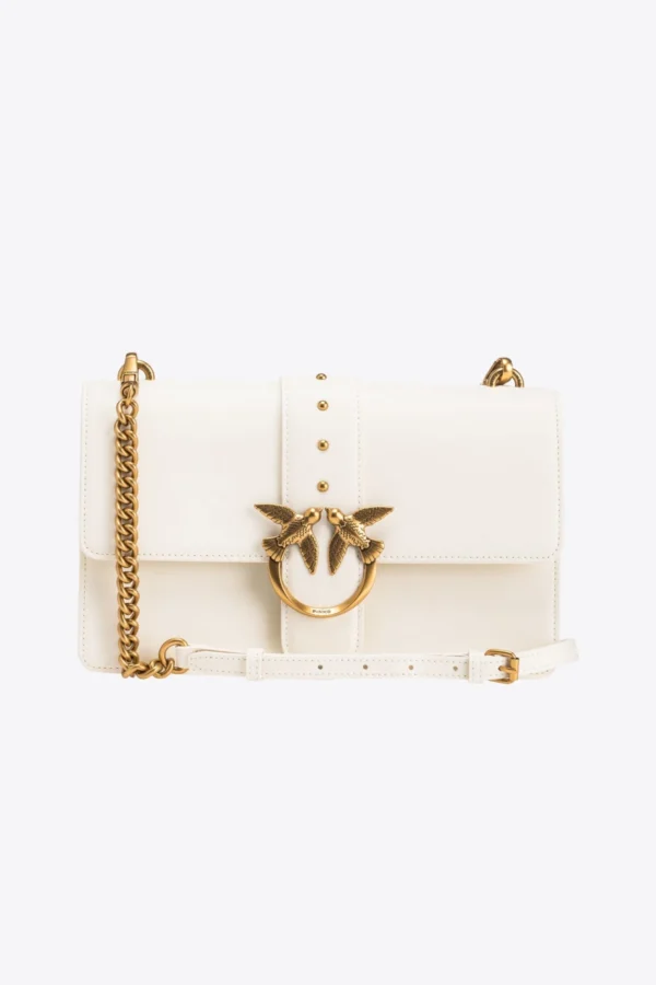 Classic Love Bag One Simply WHITE+WHITE-ANTIQUE GOLD