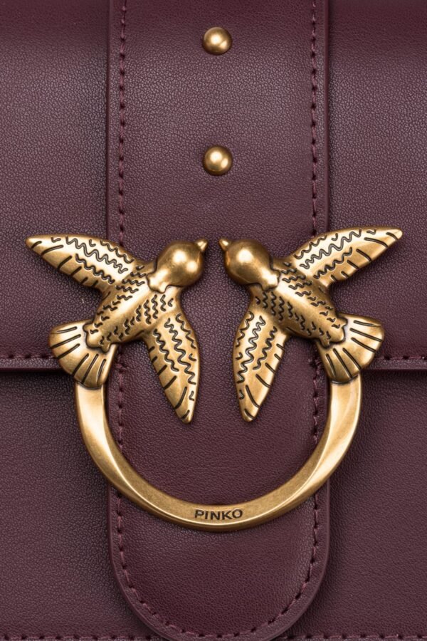 Mini Love Bag One Simply CHOCOLATE BROWN-ANTIQUE GOLD - Image 4