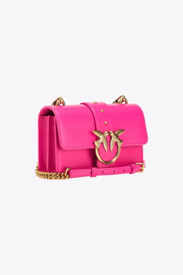 Mini Love Bag One Simply PINKO PINK-ANTIQUE GOLD - Image 3