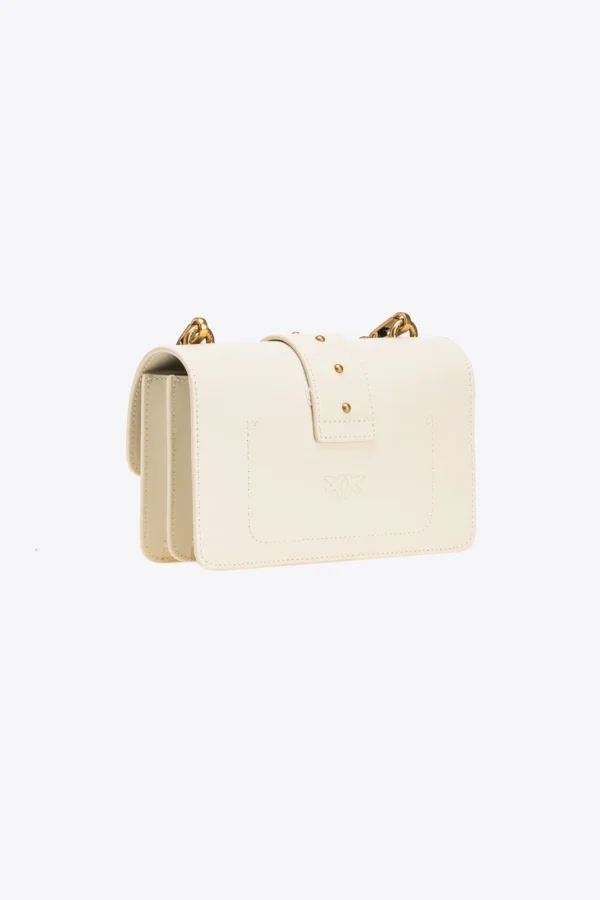 Mini Love Bag One Simply WHITE WHITE-ANTIQUE GOLD - Image 2