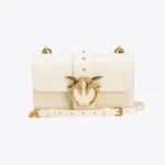 Mini Love Bag One Simply WHITE WHITE-ANTIQUE GOLD