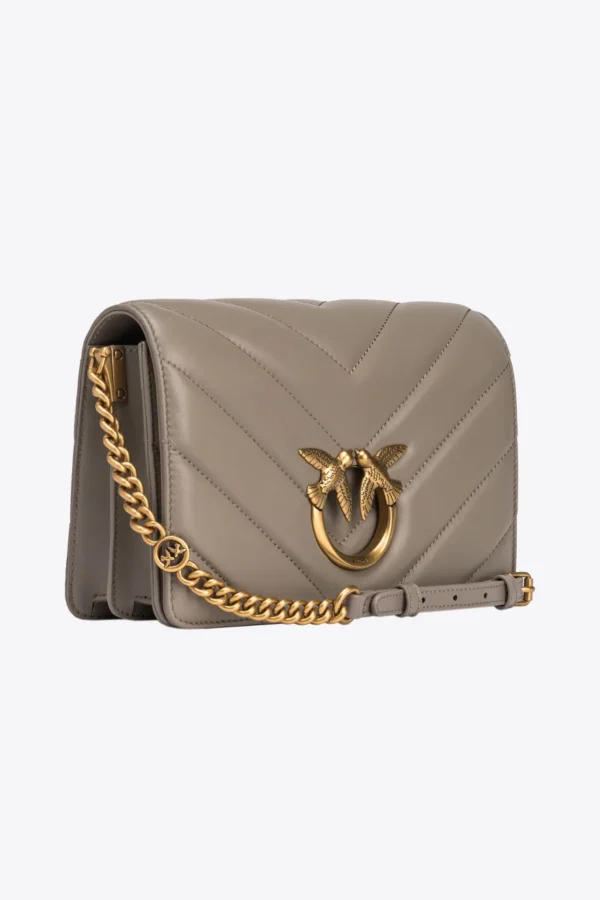 Classic Love Bag Click Big Chevron WALNUT-ANTIQUE GOLD - Image 3