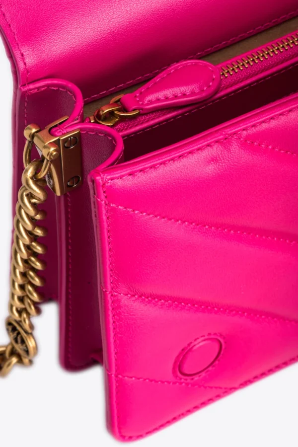 Classic Love Bag Click Big Chevron PINKO PINK-ANTIQUE GOLD - Image 6