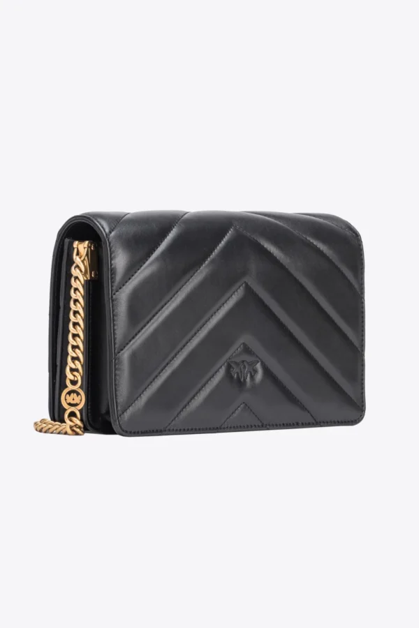Classic Love Bag Click Big Chevron BLACK-ANTIQUE GOLD - Image 2
