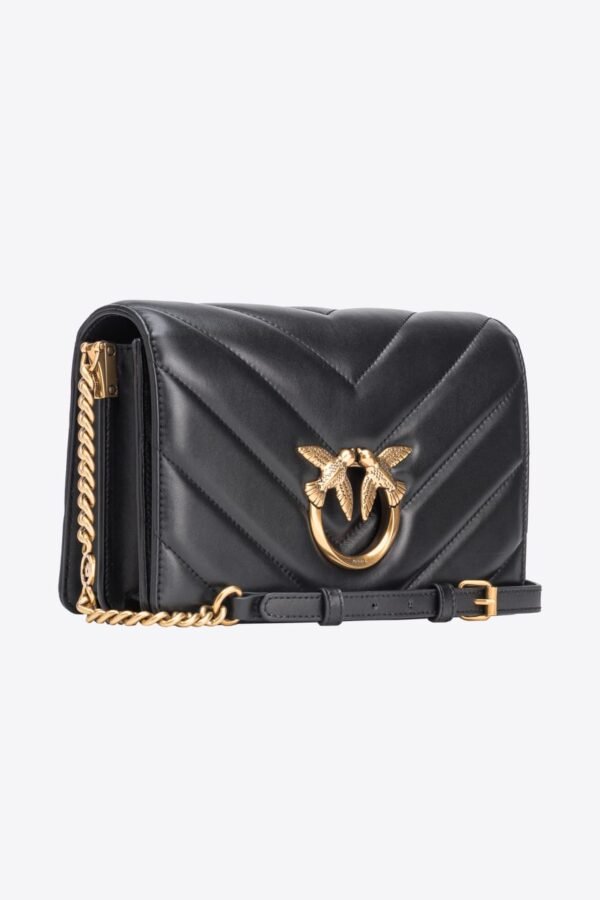 Classic Love Bag Click Big Chevron BLACK-ANTIQUE GOLD - Image 3