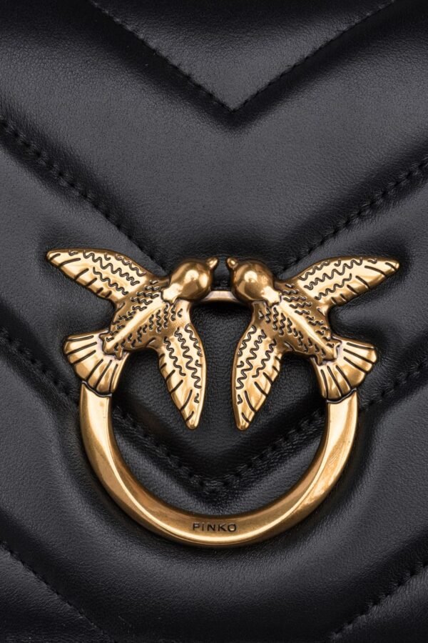 Classic Love Bag Click Big Chevron BLACK-ANTIQUE GOLD - Image 4