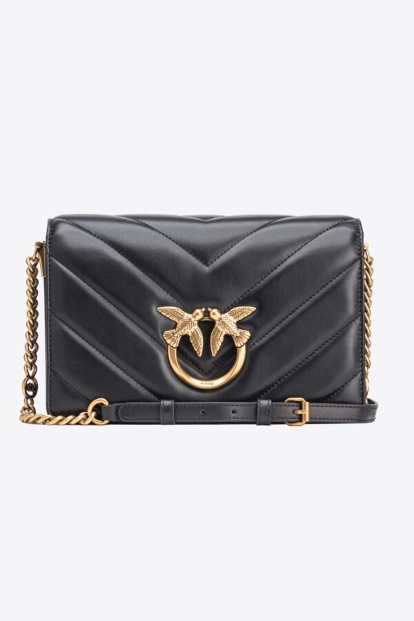 Classic Love Bag Click Big Chevron BLACK-ANTIQUE GOLD