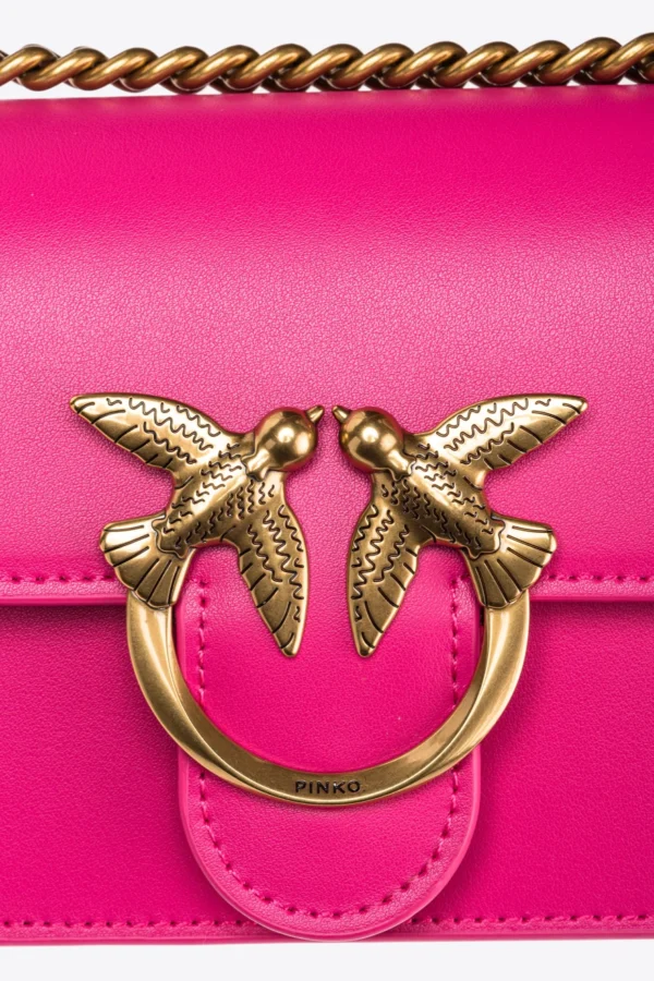 Mini Love Bag One Simply PINKO PINK-ANTIQUE GOLD - Image 4