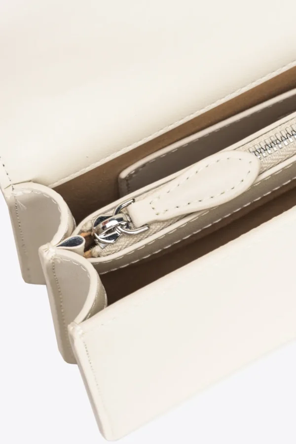 Mini Love Bag One Simply WHITE WHITE-ANTIQUE SILVER - Image 6