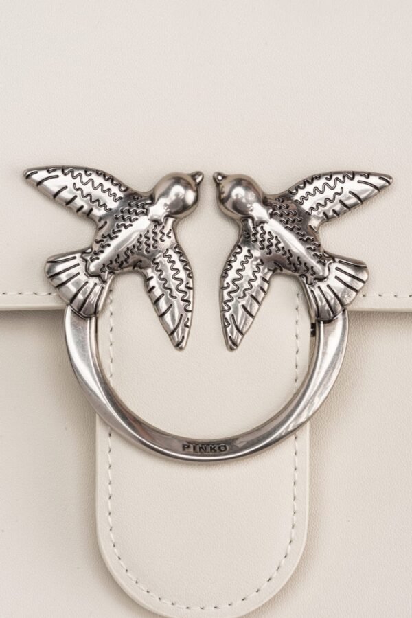 Classic Love Bag One Simply WHITE WHITE-ANTIQUE SILVER - Image 4