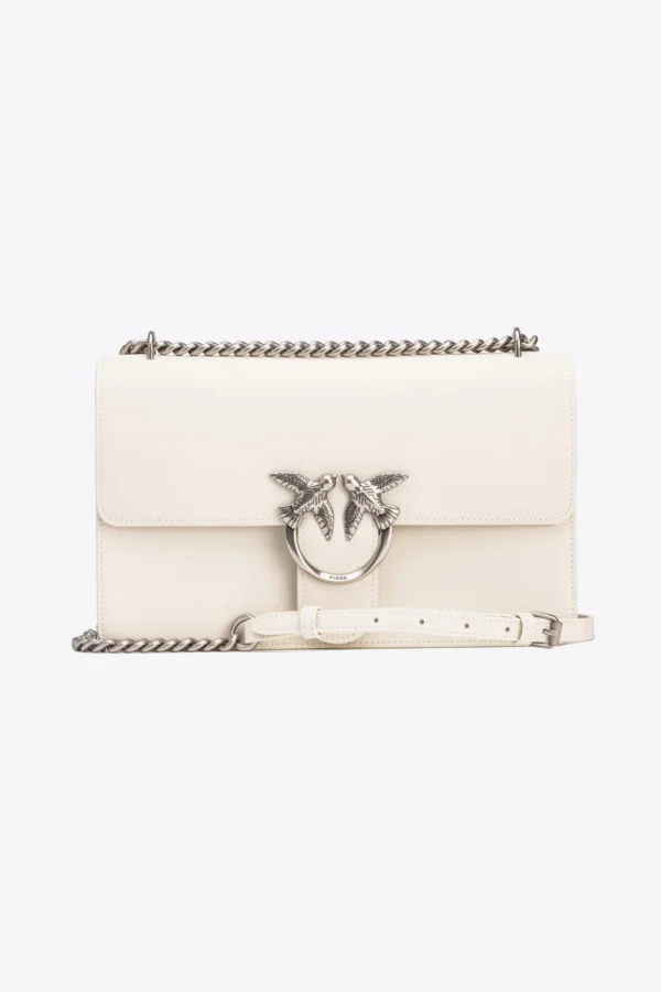 Classic Love Bag One Simply WHITE WHITE-ANTIQUE SILVER