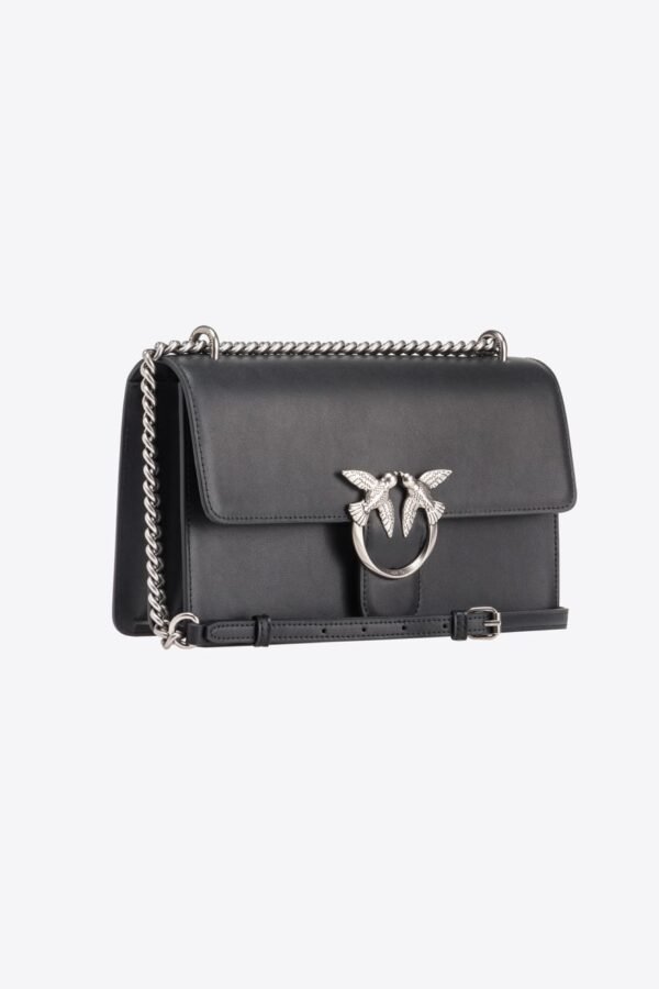Classic Love Bag One Simply BLACK-ANTIQUE SILVER - Image 3