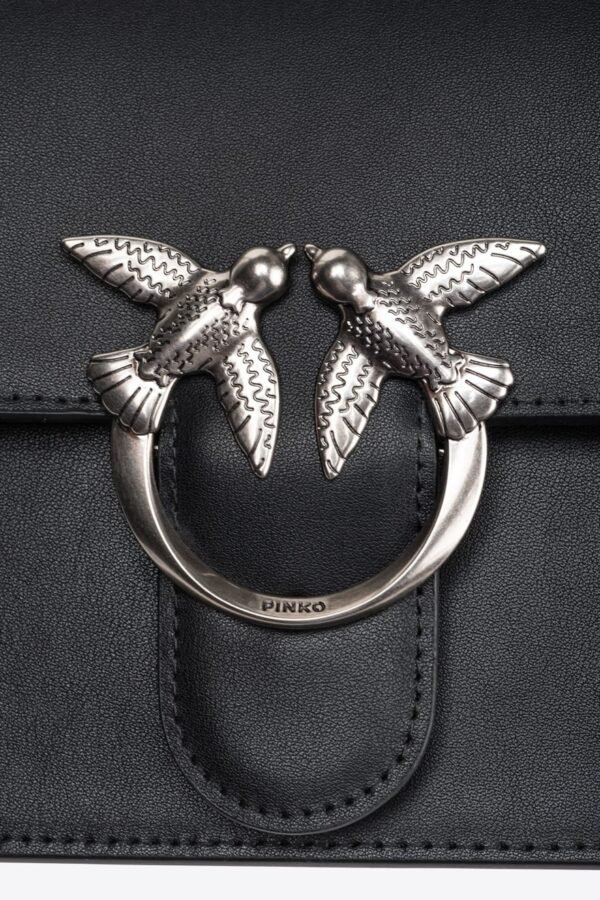 Classic Love Bag One Simply BLACK-ANTIQUE SILVER - Image 4