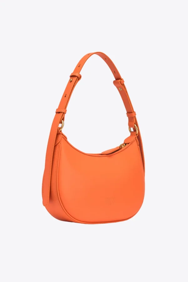 Mini Love Bag Half Moon Simply ORANGE-ANTIQUE GOLD - Image 2