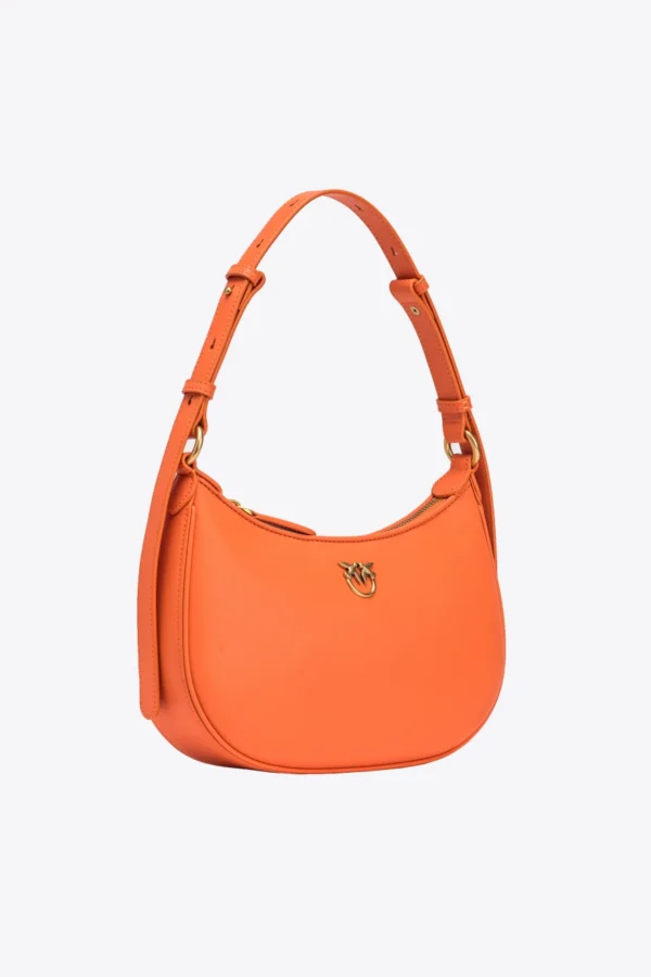 Mini Love Bag Half Moon Simply ORANGE-ANTIQUE GOLD - Image 3