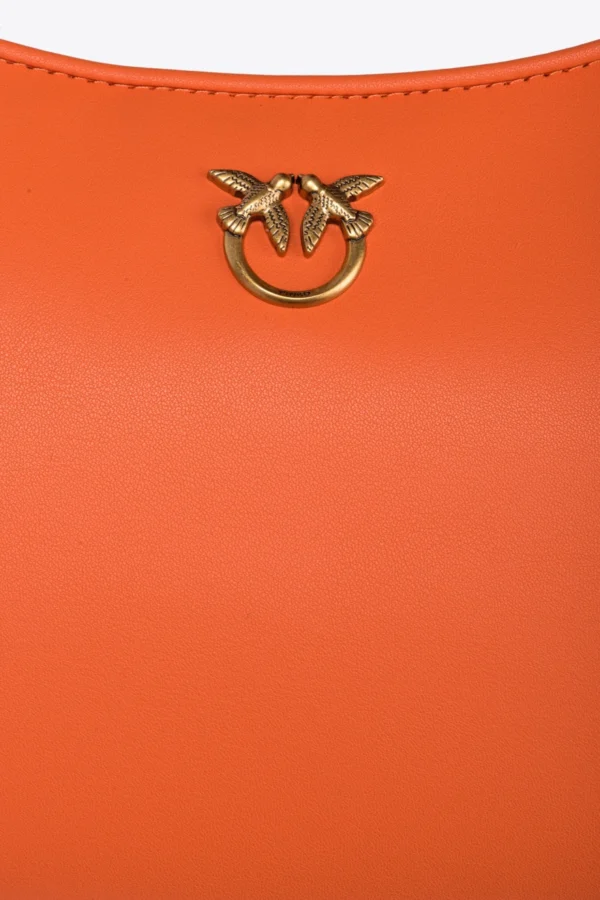 Mini Love Bag Half Moon Simply ORANGE-ANTIQUE GOLD - Image 4