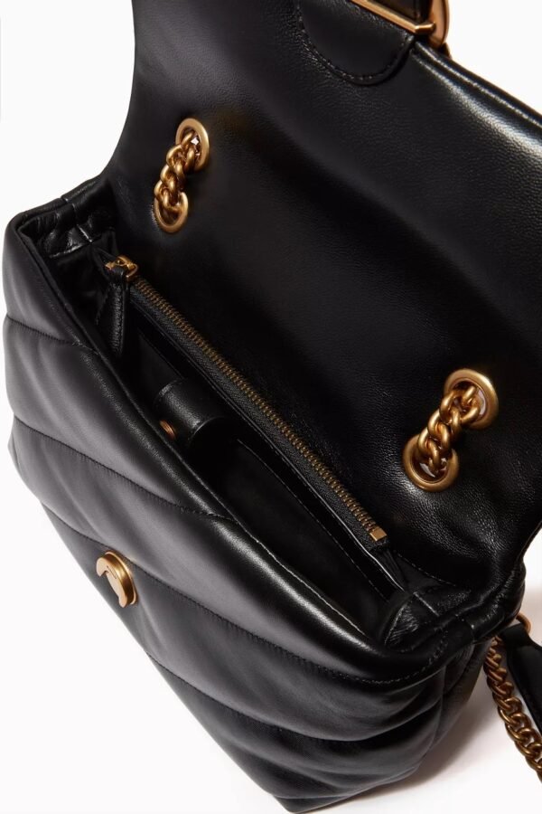 Classic Love Bag Puff Maxi Quilt BLACK-ANTIQUE GOLD - Image 3
