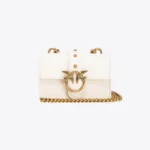 Micro Love Bag One Simply WHITE WHITE-ANTIQUE GOLD