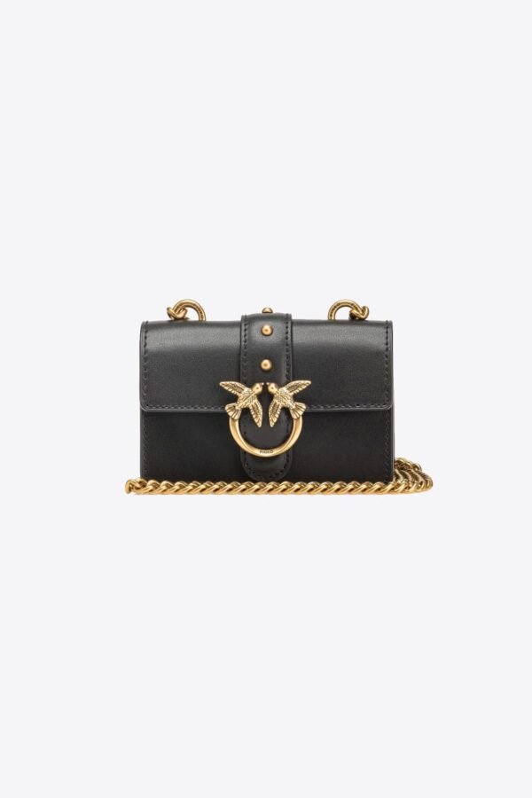Micro Love Bag One Simply BLACK-ANTIQUE GOLD