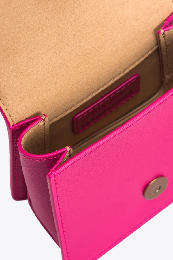 Micro Love Bag One Top Handle Light PINKO PINK-ANTIQUE GOLD - Image 7