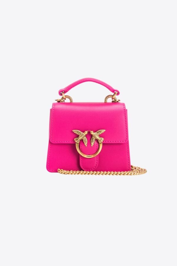 Micro Love Bag One Top Handle Light PINKO PINK-ANTIQUE GOLD