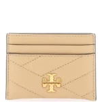 Kira Chevron Card Case New Cream