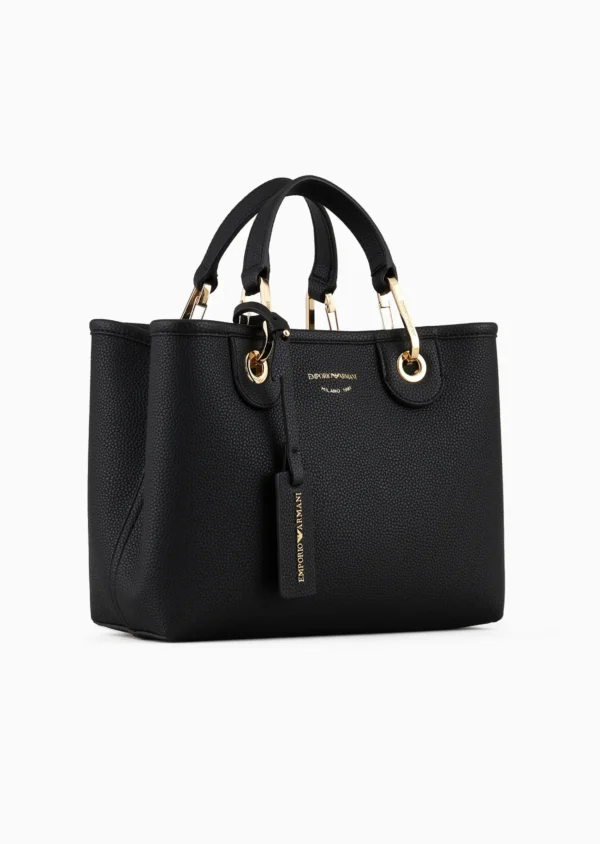 Small MyEA shopper bag with deer print Deep Black - Image 2