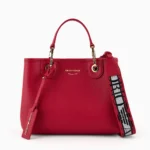 Small MyEA shopper bag with deer print Coral