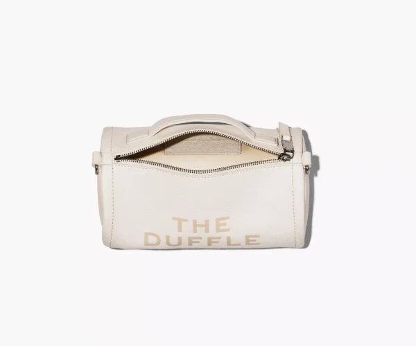 The Marc Jacobs Leather Duffle Bag Cotton/Silver - Image 7