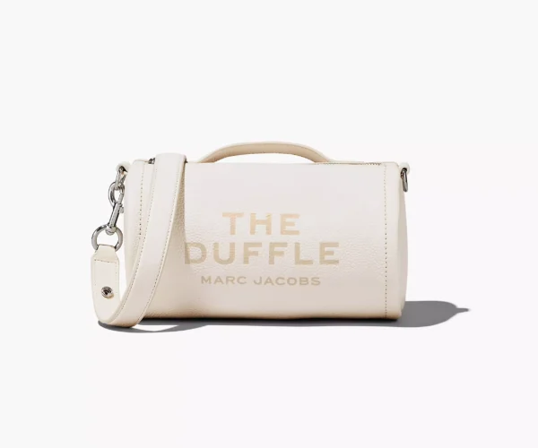 The Marc Jacobs Leather Duffle Bag Cotton/Silver