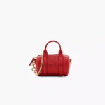 The Marc Jacobs Leather Nano Duffle Crossbody True Red