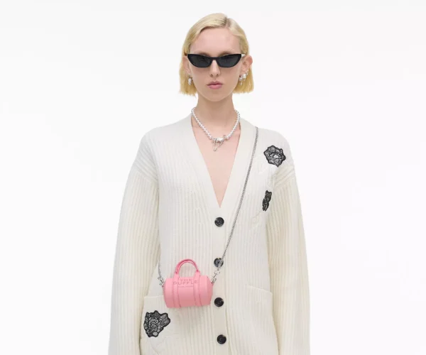 The Marc Jacobs Leather Nano Duffle Crossbody Ribbon Pink - Image 2