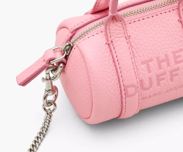 The Marc Jacobs Leather Nano Duffle Crossbody Ribbon Pink - Image 4
