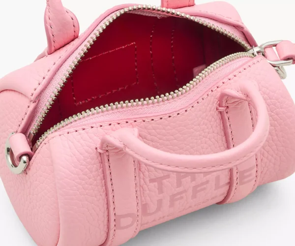 The Marc Jacobs Leather Nano Duffle Crossbody Ribbon Pink - Image 6