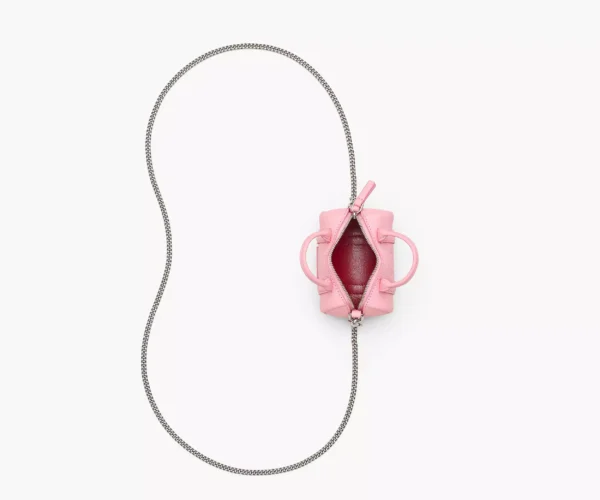 The Marc Jacobs Leather Nano Duffle Crossbody Ribbon Pink - Image 7