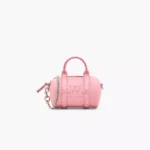 The Marc Jacobs Leather Nano Duffle Crossbody Ribbon Pink
