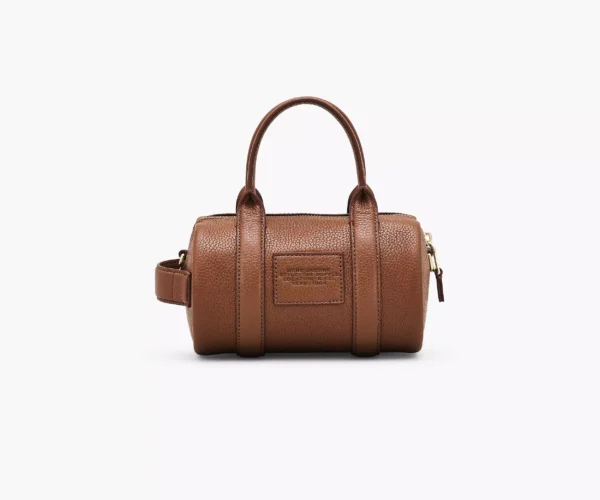 The Marc Jacobs Leather Mini Duffle Bag Argan Oil - Image 3