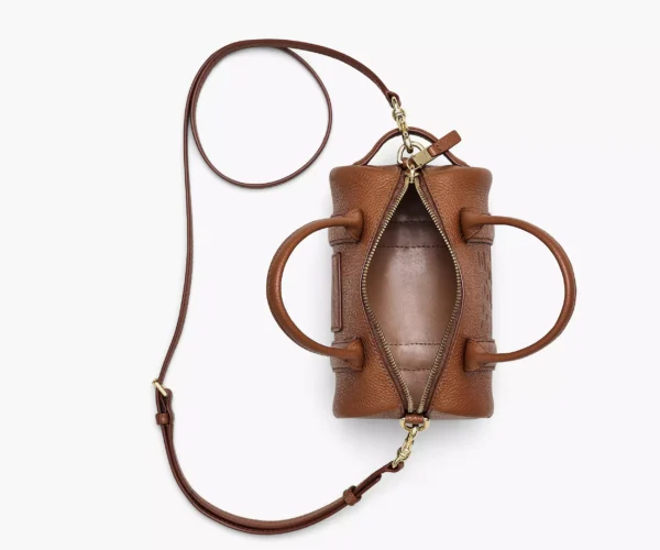 The Marc Jacobs Leather Mini Duffle Bag Argan Oil - Image 5