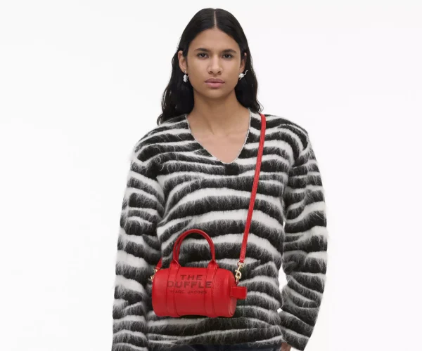 The Marc Jacobs Leather Mini Duffle Bag True Red - Image 2
