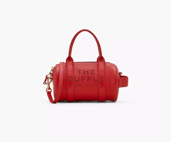 The Marc Jacobs Leather Mini Duffle Bag True Red