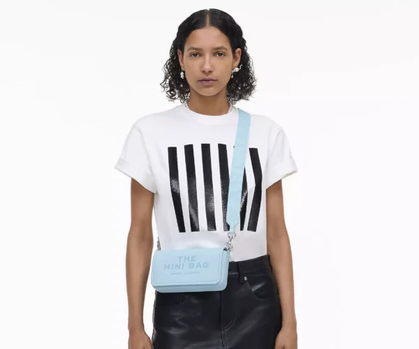 The Marc Jacobs Mini Bag Leather Cloud Blue - Image 2